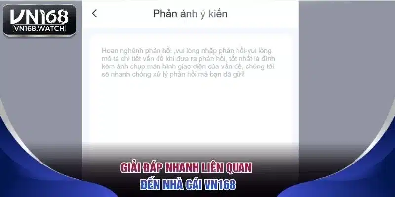 Giải đáp nhanh liên quan đến nhà cái VN168
