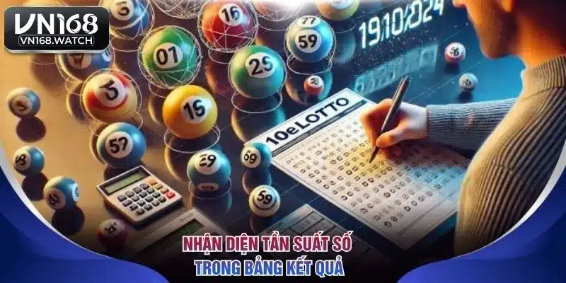 Nhận diện tần suất số trong bảng kết quả